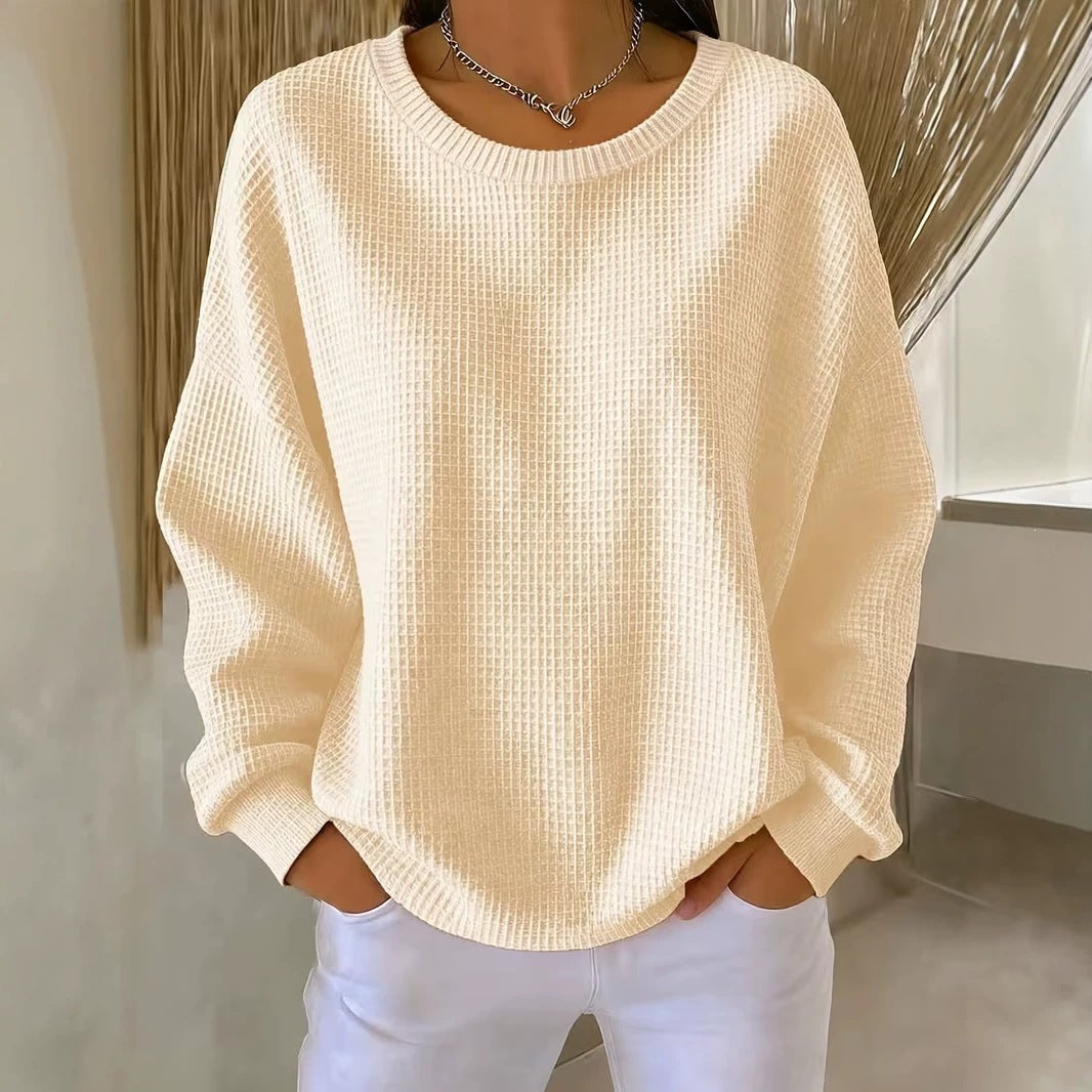 Women's quilted patchwork sweatshirt - Soft and casual