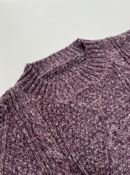 Women's textured cable-knit sweater dress - Warm and elegant
