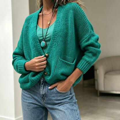 Women's Oversized Knit Cardigan – Casual, Cozy, and Versatile Style