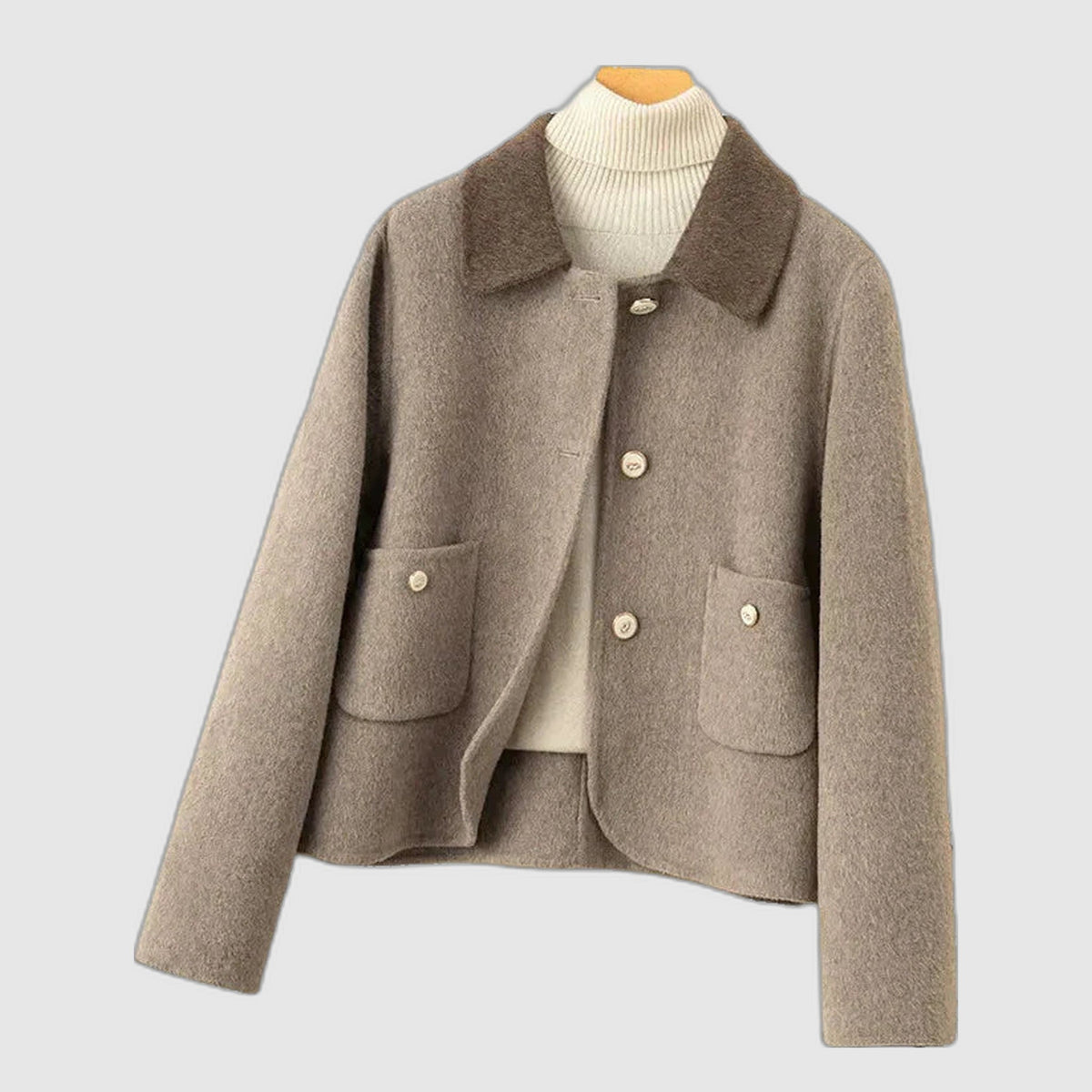 Jakke til kvinder med kashmirlook - Blød og elegant