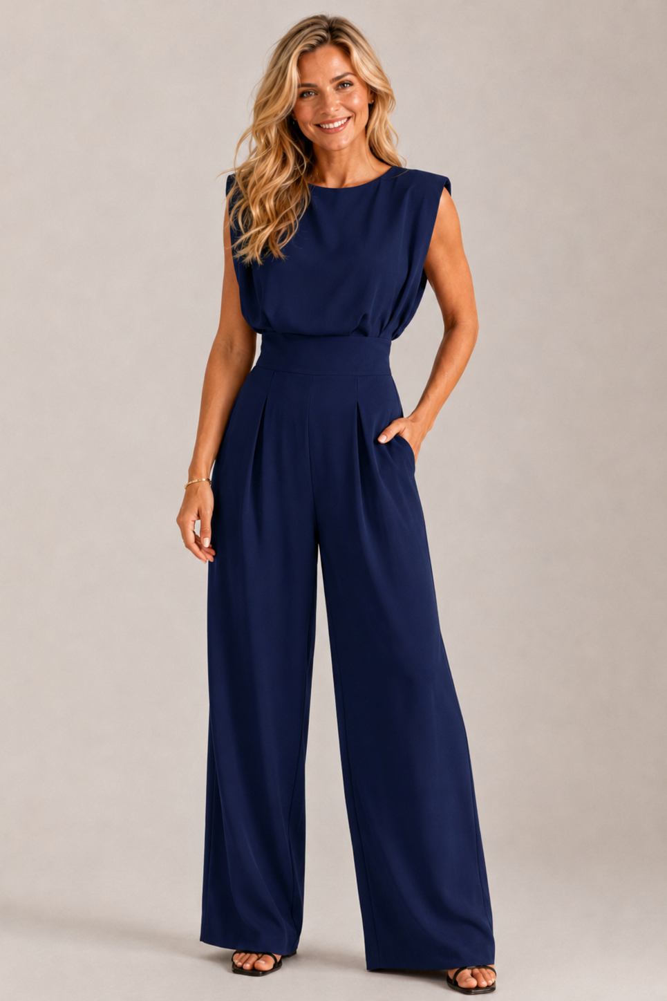 Combinaison femme fluide sans manches - Moderne et elegante