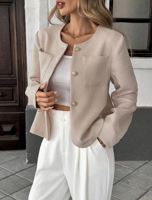 Giacca corta da donna in stile tweed - Chic ed elegante
