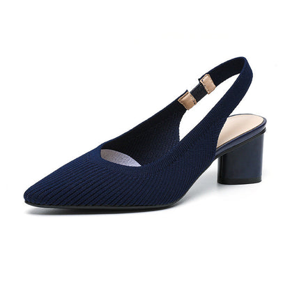 Chaussures femme à bout pointu – Talon carré stable et chic