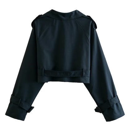Trench Court Femme
