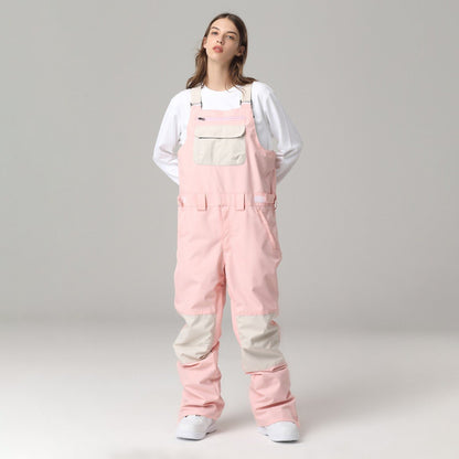 Salopette de Ski Unisexe à Bretelles Ajustables – Pantalon de Neige Hiver