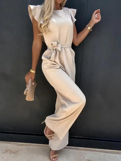 Combinaison élégante et confortable femmes à manches papillon – Tenue une-pièce légère et stylée pour occasions formelles et décontractées