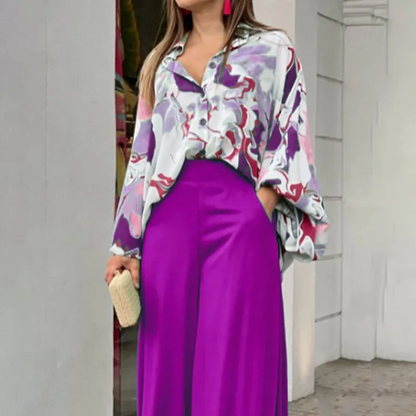 Ensemble femme 2 pièces – Tissu léger, parfait pour une tenue habillée décontractée
