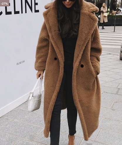 Manteau Long Oversize Hiver Femme Épais
