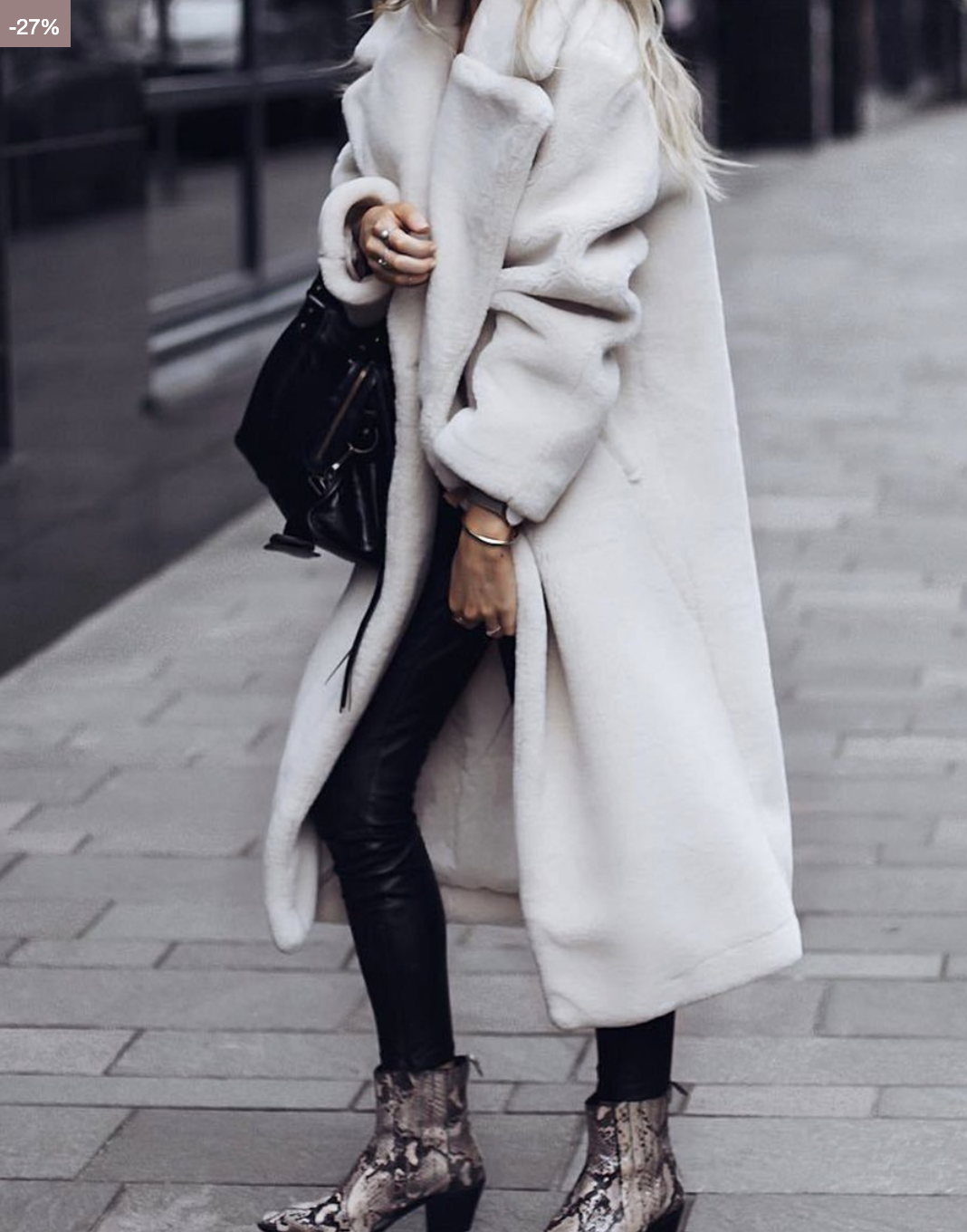 Manteau Long Oversize Hiver Femme Épais