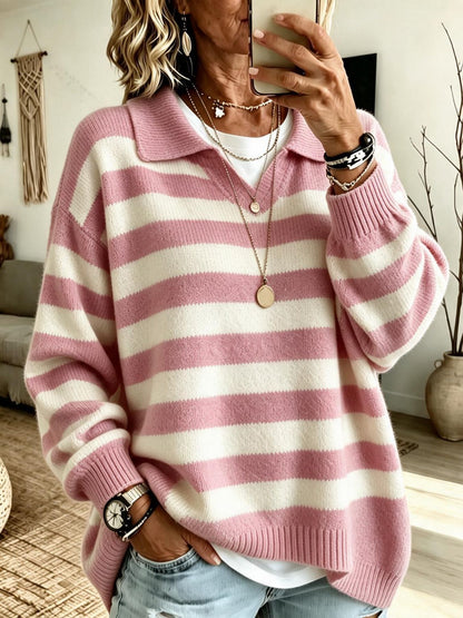 Jersey marinero de mujer color block - Suave y estructurado