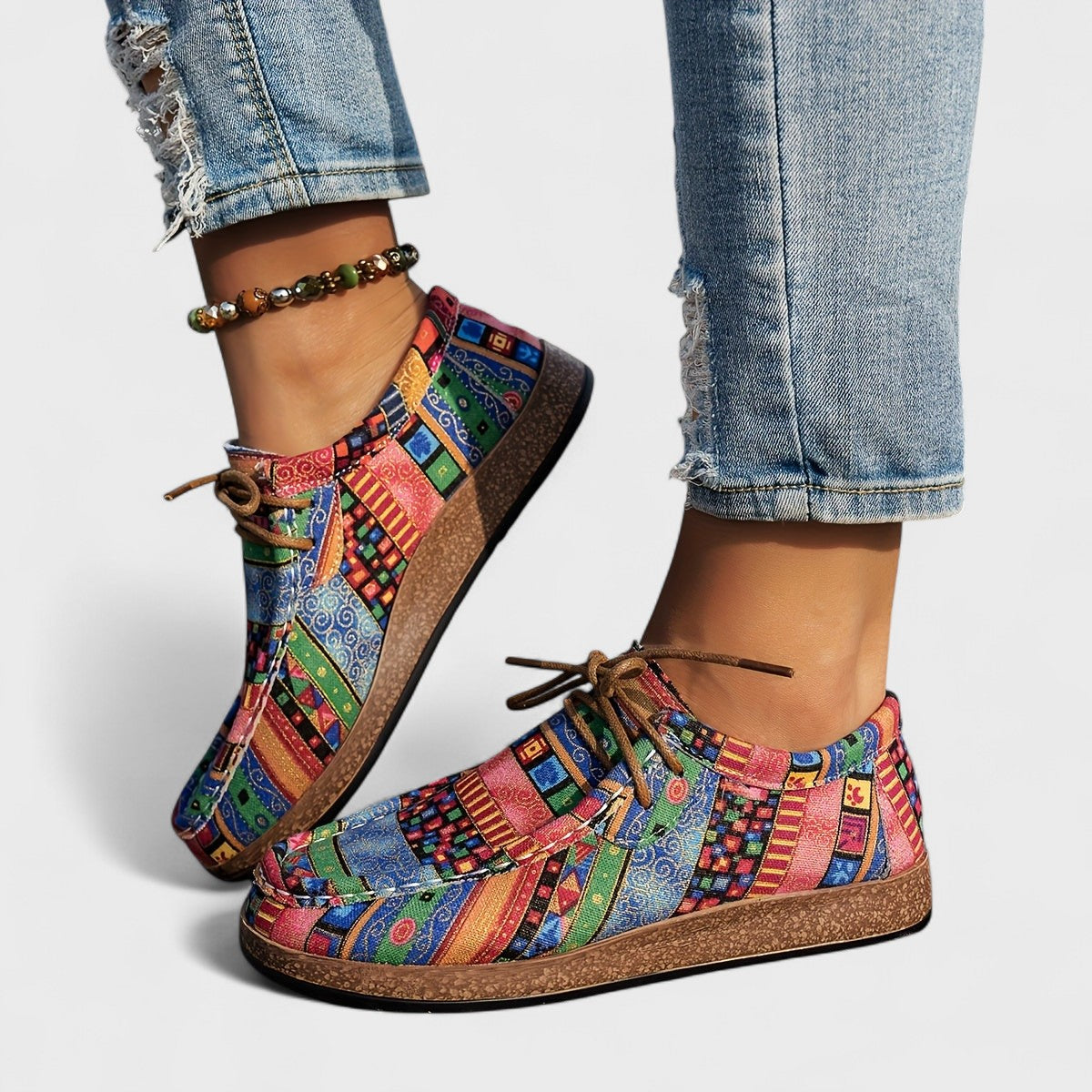 Baskets Colorées Légères pour Femme – Chaussures à Lacets Confortables