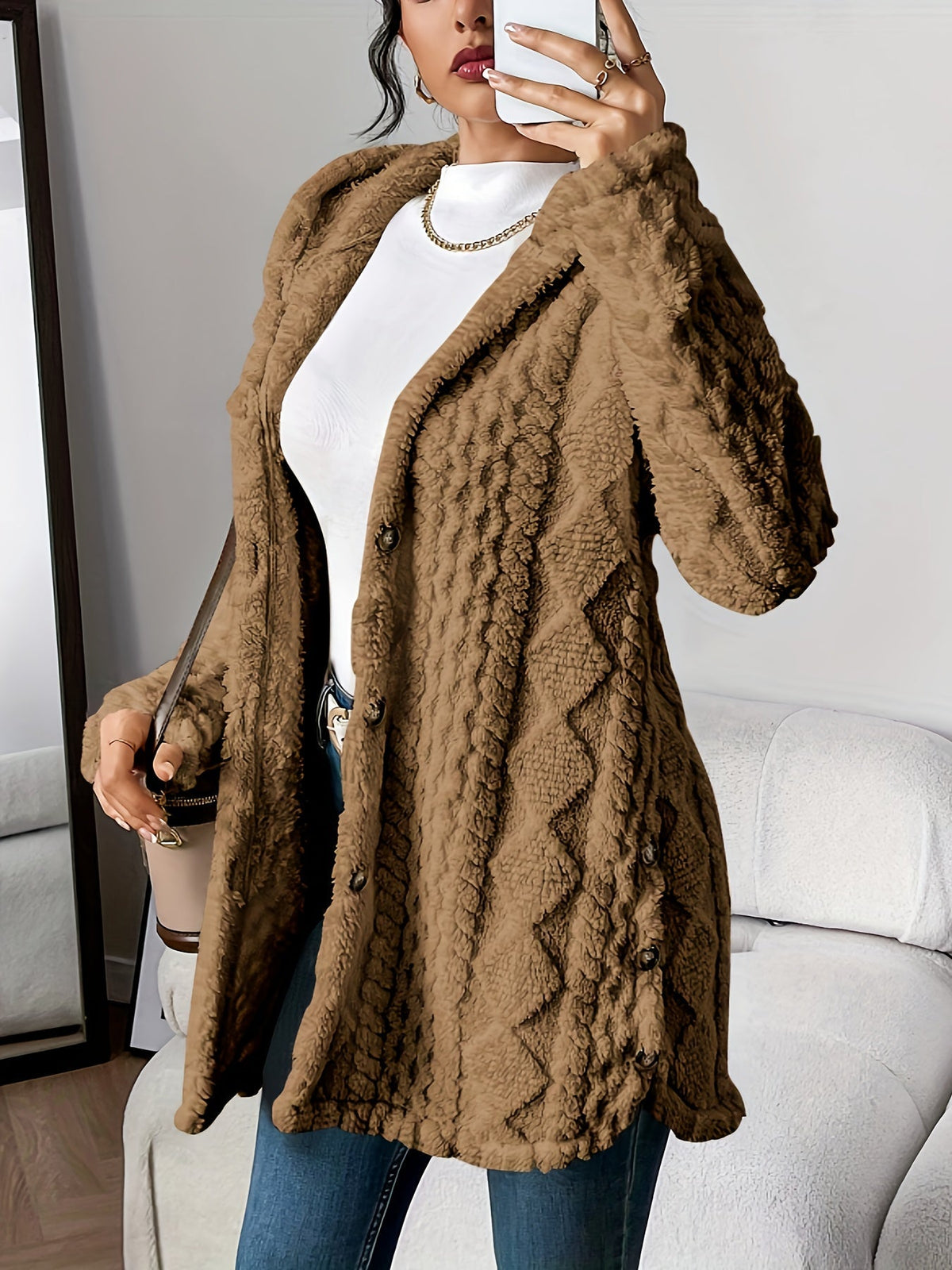 Cárdigan de mujer con capucha: estilo informal y acogedor para el día a día