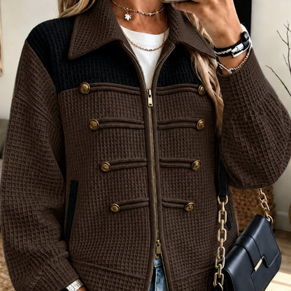 Veste femme casual a poches - Pratique et moderne