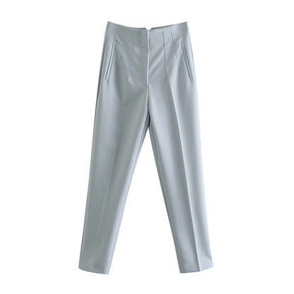 Pantalon taille haute élégant – Coupe droite et confortable
