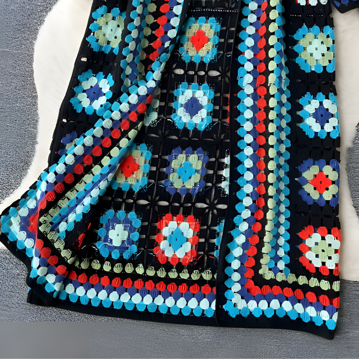 Cardigan long femme multicolore - Doux et original