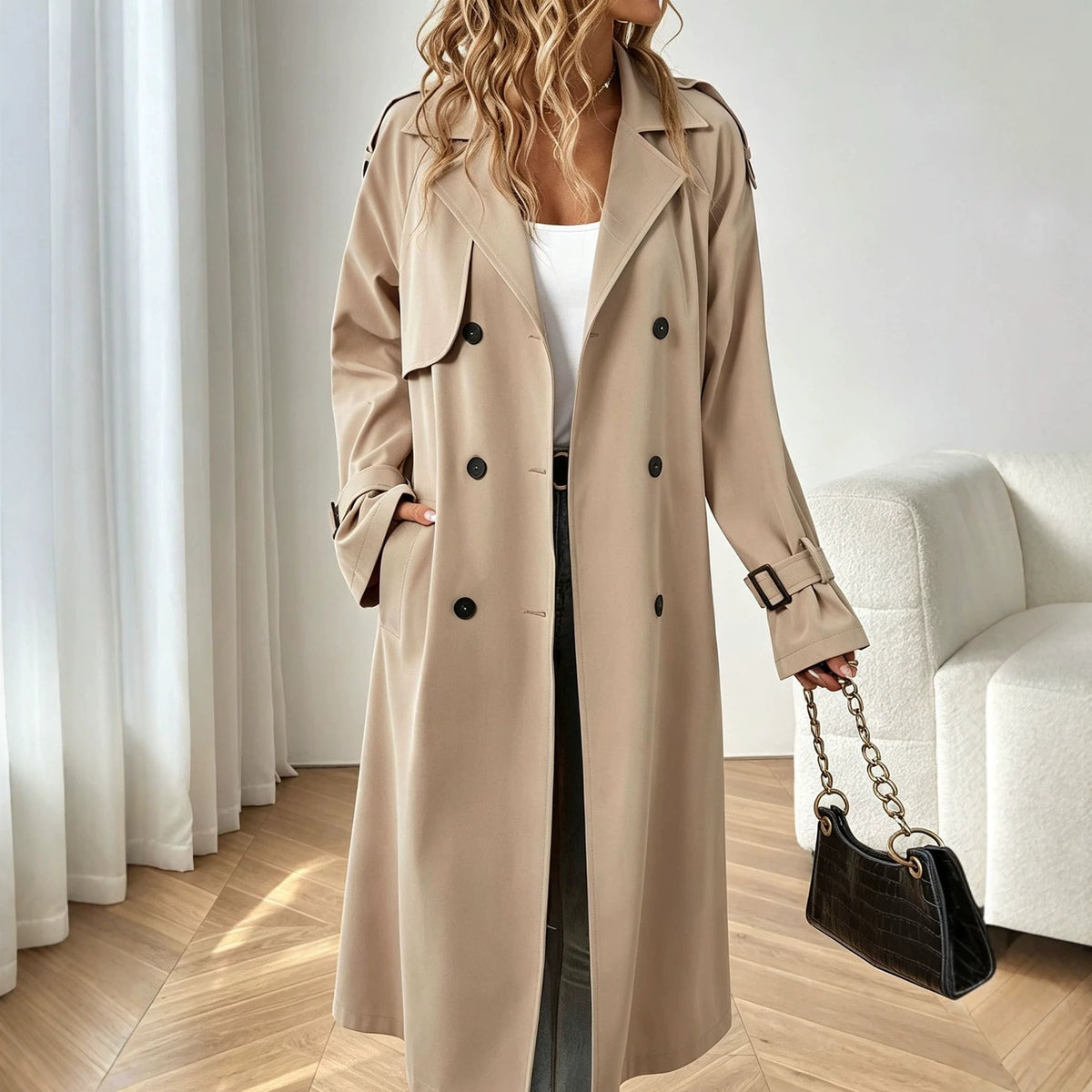 Trench femme ample mi-saison - Leger et chic