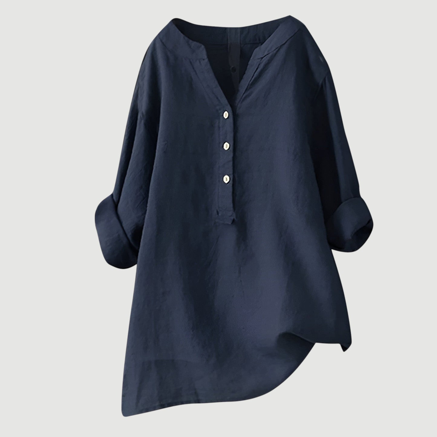 Chemise femme légère en coton – Chemise d'été ample et respirante au style décontracté