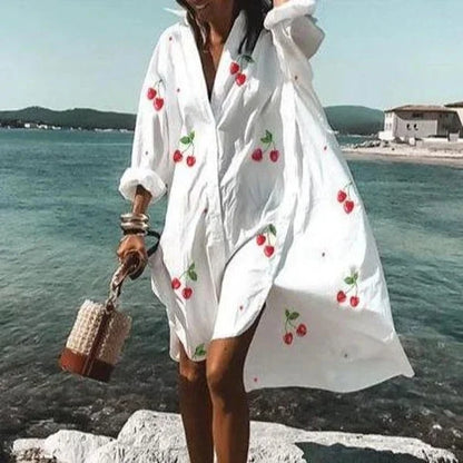 Robe chemise fluide tendance Robe blanche