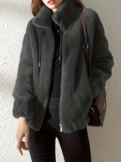 Veste Polaire Femme Douce – Style Décontracté Chaud pour le Quotidien