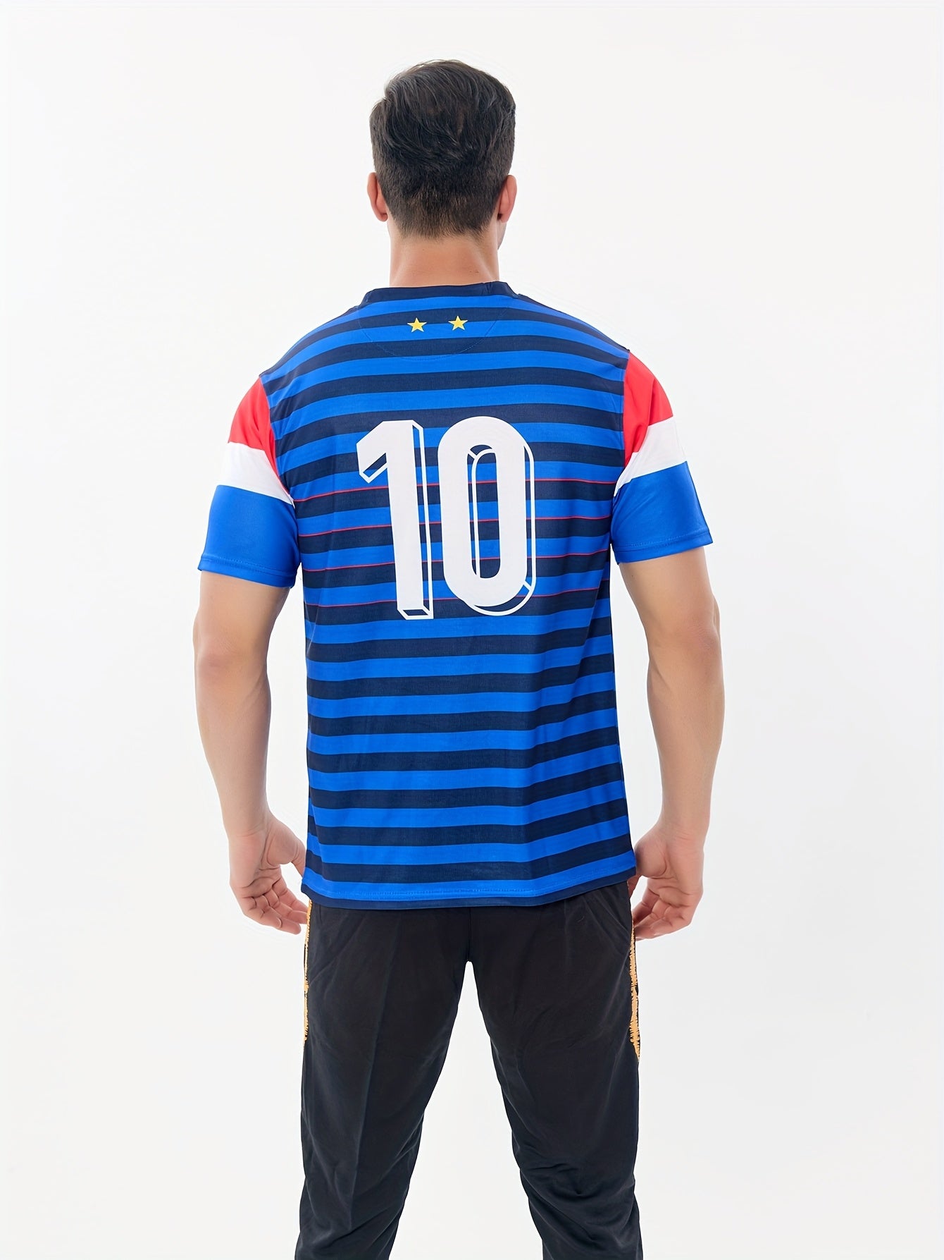 Men's France Football T-Shirt Short Sleeves - Supporter and Training