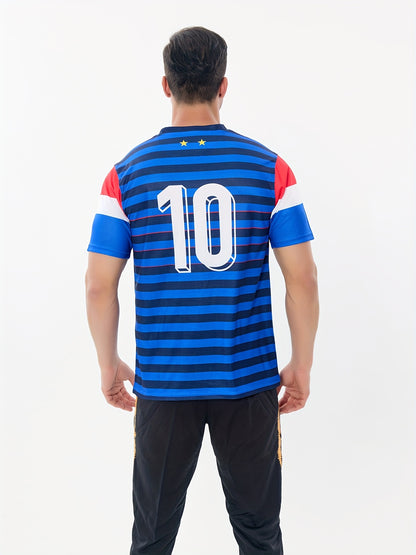 Men's France Football T-Shirt Short Sleeves - Supporter and Training