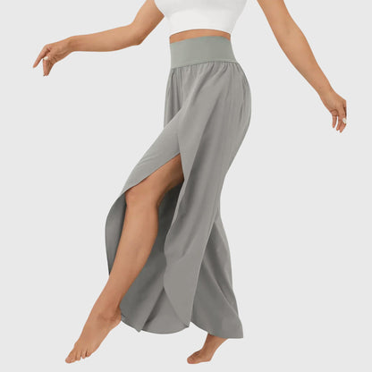 Pantalon d'ete femme jambe large - Fluide et decontracte