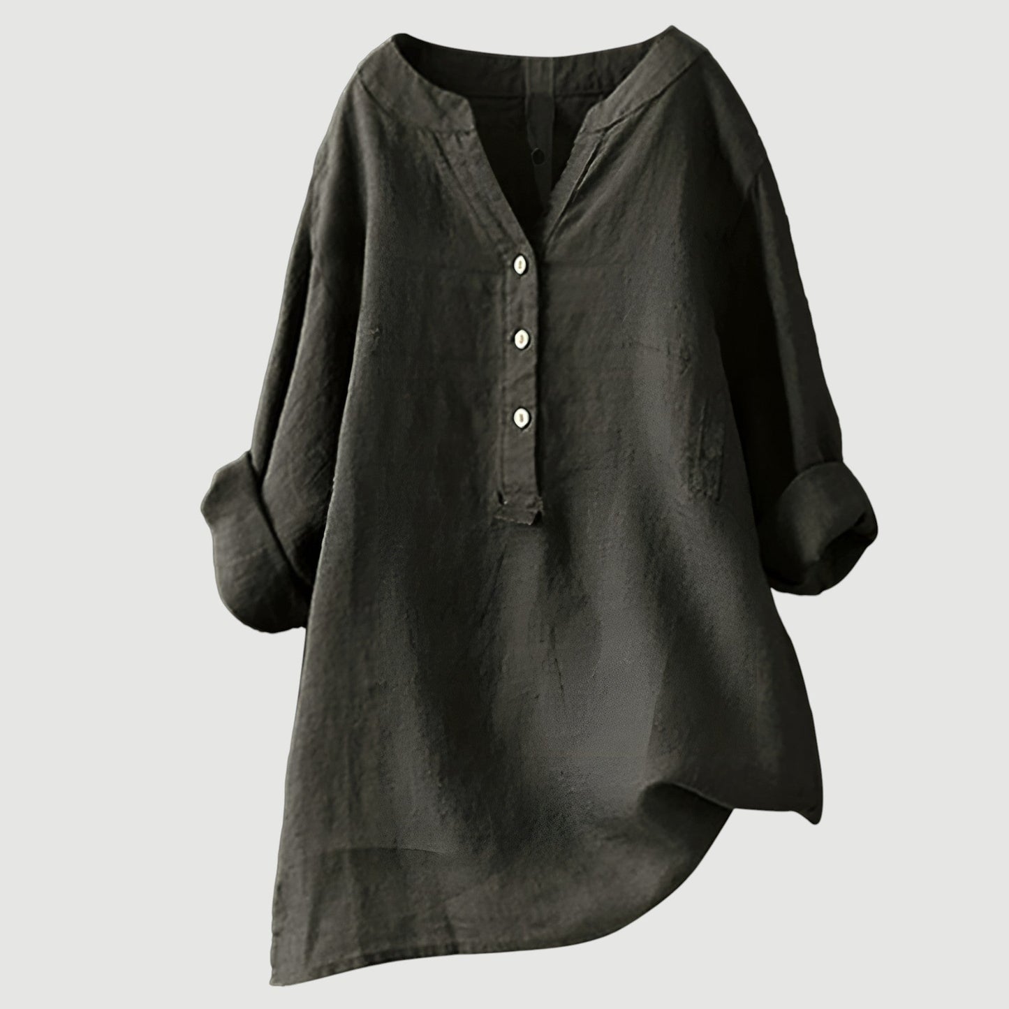 Chemise femme légère en coton – Chemise d'été ample et respirante au style décontracté