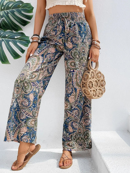 Pantalon Large Imprimé Femme
