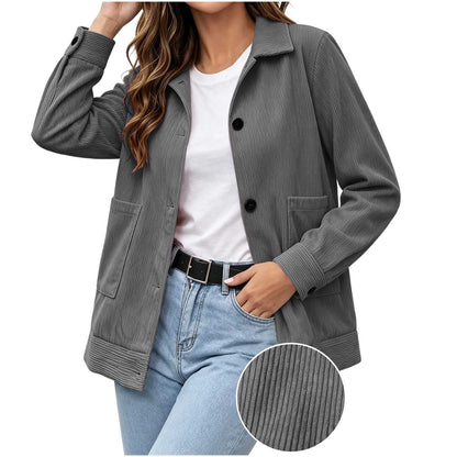 Giacca casual da donna con revers - Semplice e raffinata