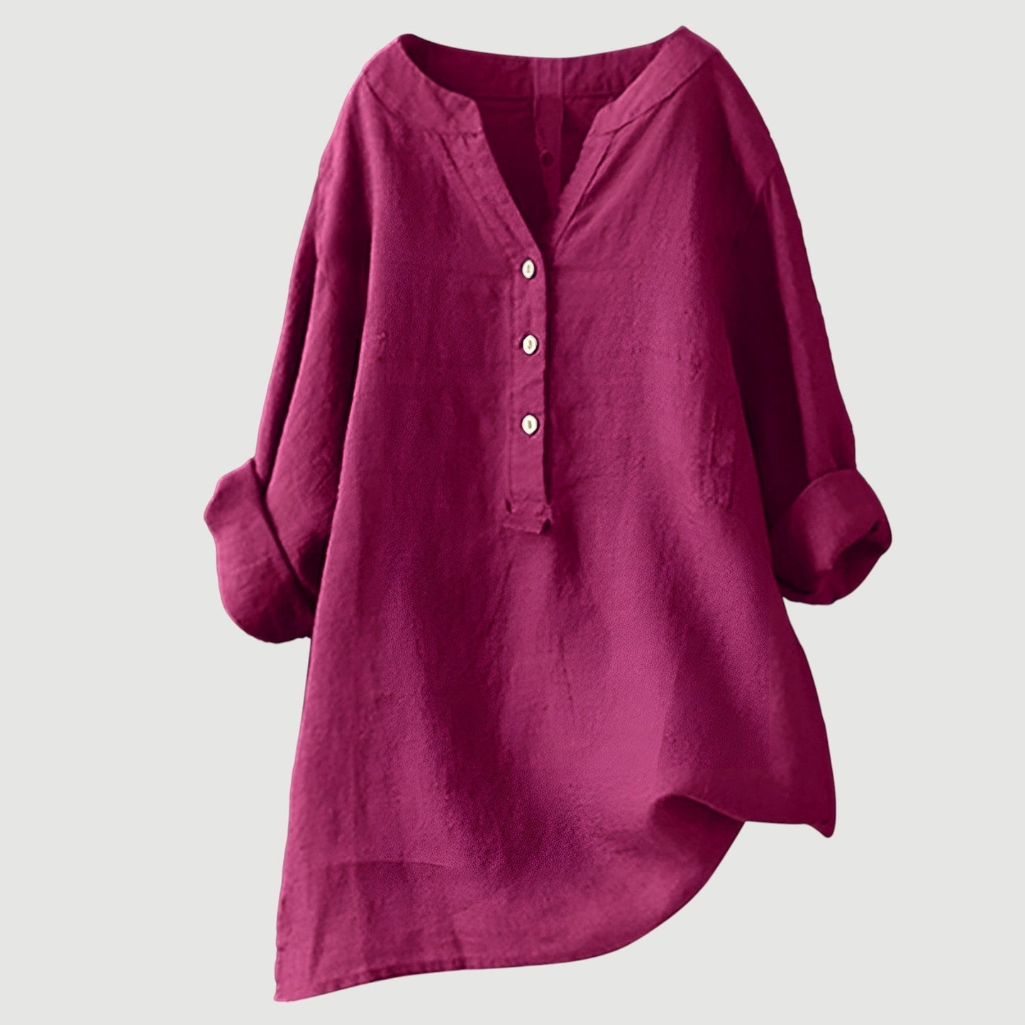 Chemise femme légère en coton – Chemise d'été ample et respirante au style décontracté