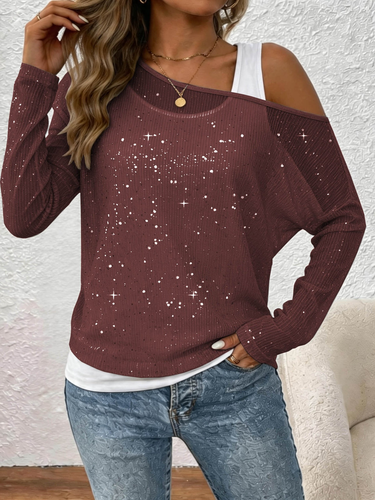 Camicia da donna a maniche lunghe - Elegante e fluida