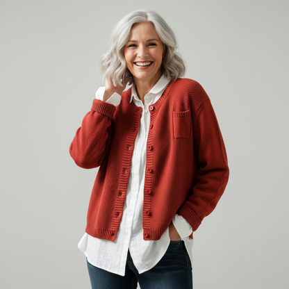 Cardigan da donna in morbida maglia: caldo e confortevole