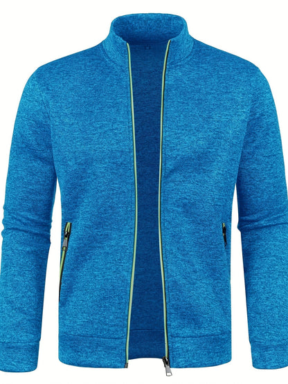 Comfortable men's zip-up cardigan - Warm and versatile