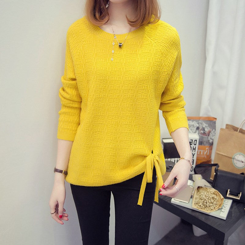 Women's oversized plus-size crew-neck sweater - Comfortable and versatile