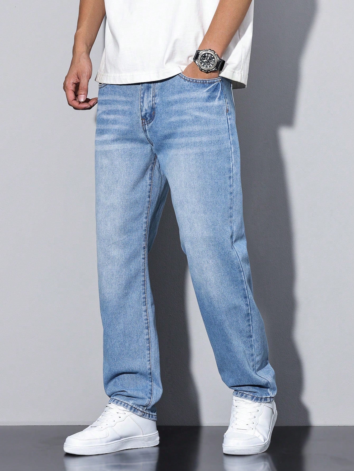 Jean décontracté homme uni