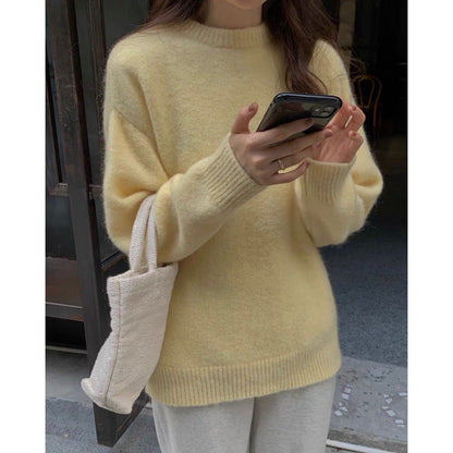 Pull Femme Oversize Luxueux – Jumper Coupe Ample en Mélange de Mohair