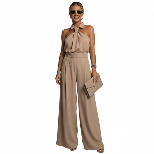 Tuta da donna halter con gambe larghe - Elegante e fluida