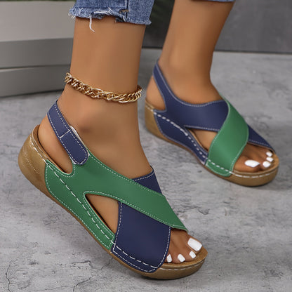 Sandales Plateforme Ouvertes Femme – Chaussures Confort à Semelle Amortie