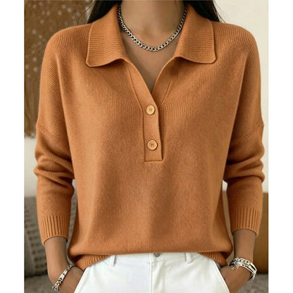 Pull femme boutonne a col raffine - Chic et confortable