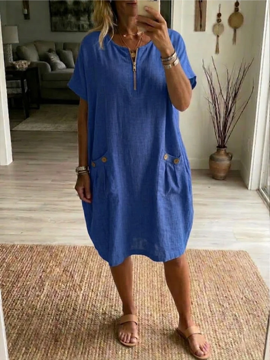 Robe zippée pour Femme – Coupe Décontractée et Moderne