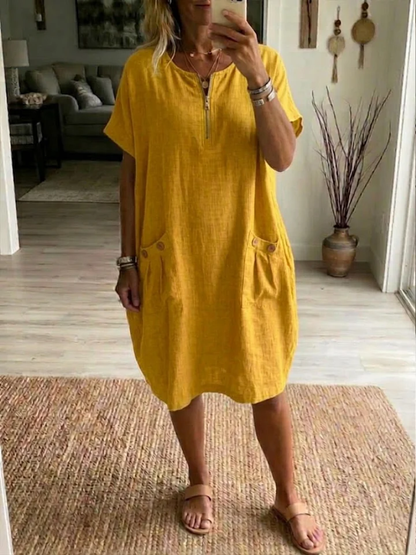 Robe zippée pour Femme – Coupe Décontractée et Moderne