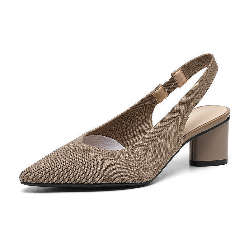 Chaussures femme à bout pointu – Talon carré stable et chic