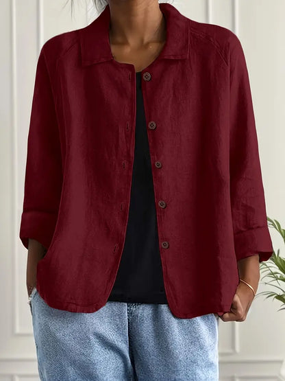 Blouse Décontractée Femme – Veste Légère Pour Superposition Quotidienne
