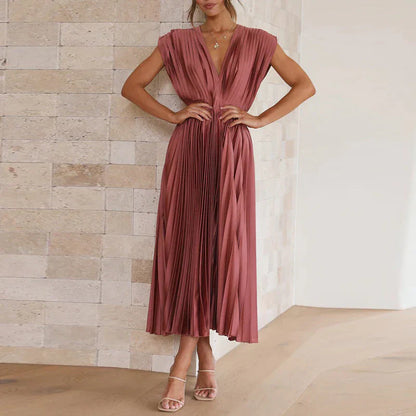 Robe de Soirée Longue Plissée élégante pour Femme