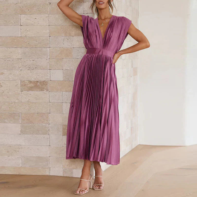 Robe de Soirée Longue Plissée élégante pour Femme