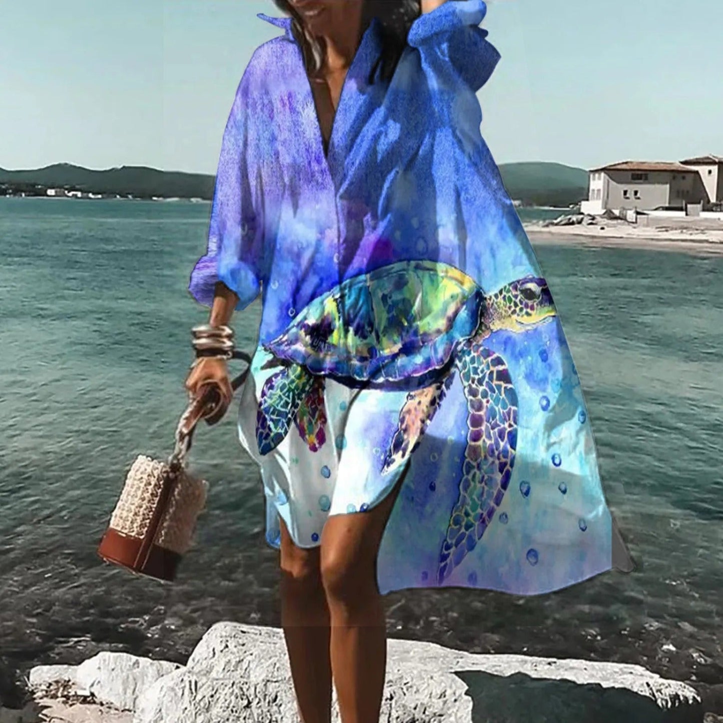 Robe Chemise Décontractée en Lin Femme – Coupe Droite Légère d’Été