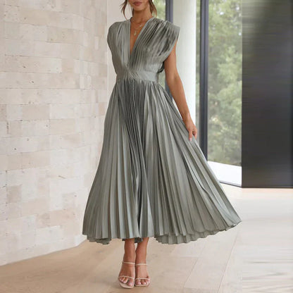 Robe de Soirée Longue Plissée élégante pour Femme