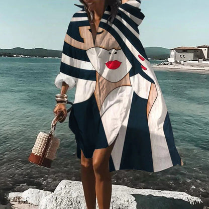 Robe Chemise Décontractée en Lin Femme – Coupe Droite Légère d’Été