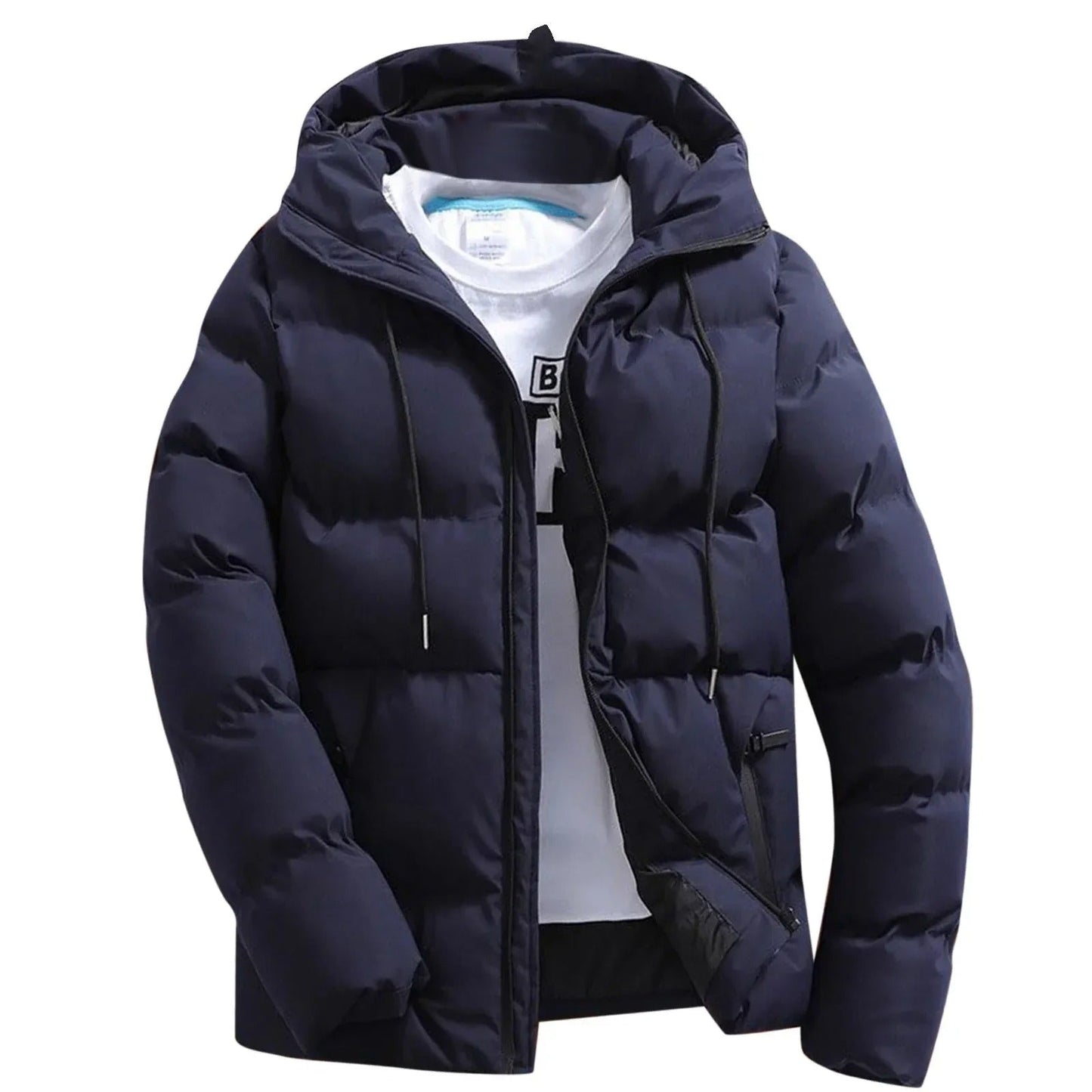 Veste Matelassée à Capuche pour Homme – Extérieur Hiver Durable et Chaud