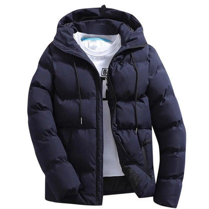 Veste Matelassée à Capuche pour Homme – Extérieur Hiver Durable et Chaud